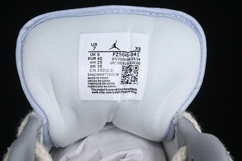 Nike Air Jordan 1 Low Phantom Coconut Milk Light Armory Blue Sneakers