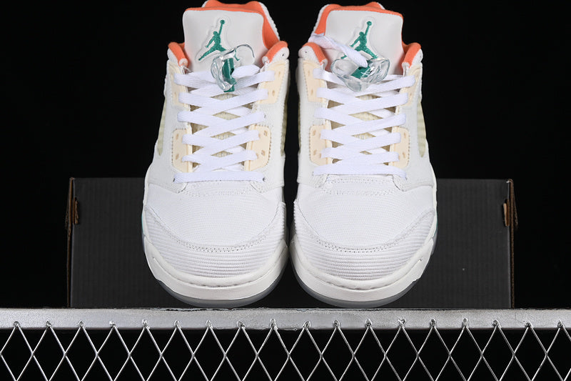 Nike Air Jordan 5 Low Golf NRG Lucky Good Sail Neptune Green White Sneakers