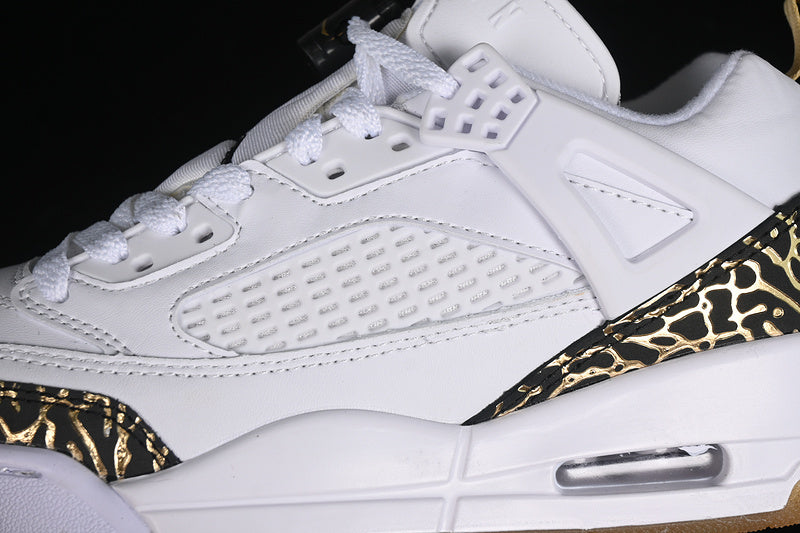 Nike Air Jordan Spizike Low Metallic Gold Black Cement White Sneakers
