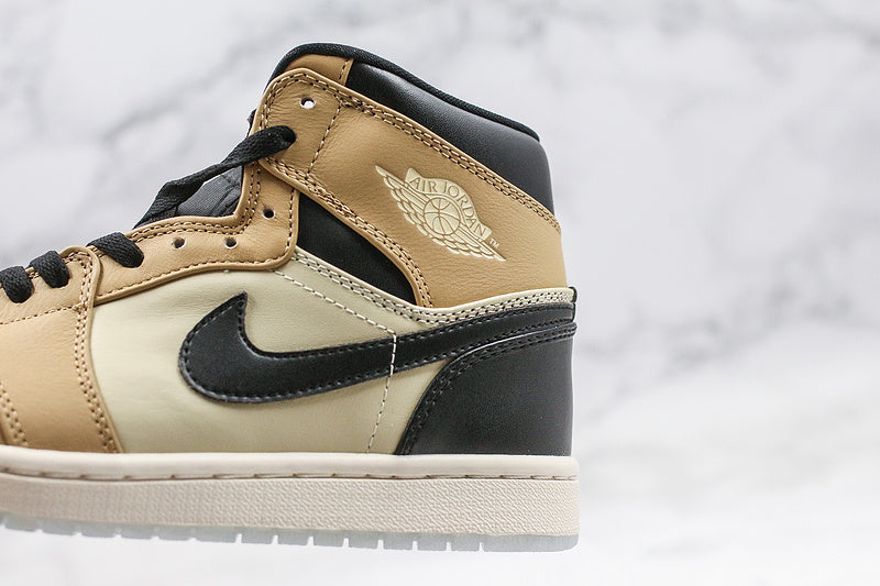 Nike Air Jordan 1 Retro High Black Mushroom Sneakers