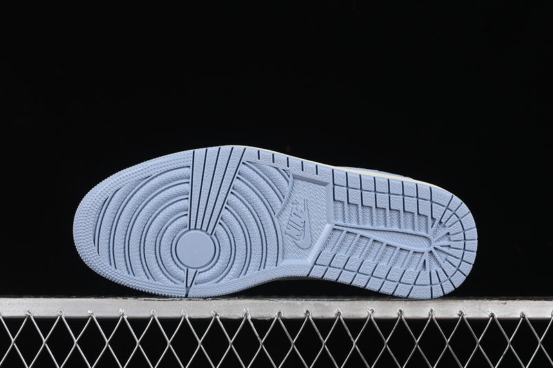 Nike Air Jordan 1 Low Supreme Travis Scott Fragment Design OG SP White Denim Light Blue Sneakers