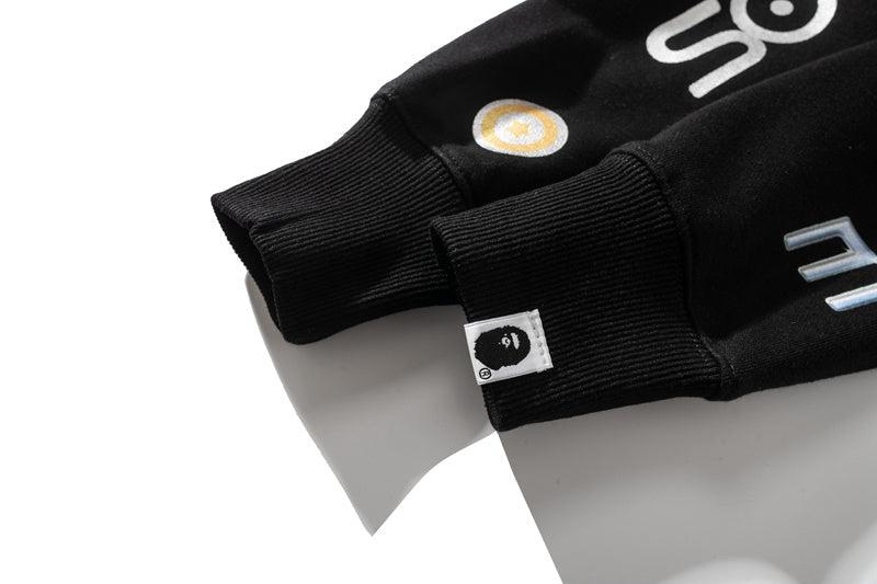 A Bathing Ape BAPE x SORAYAMA Shark Head Empty Mountain Base Joint Edition Black Hoodie