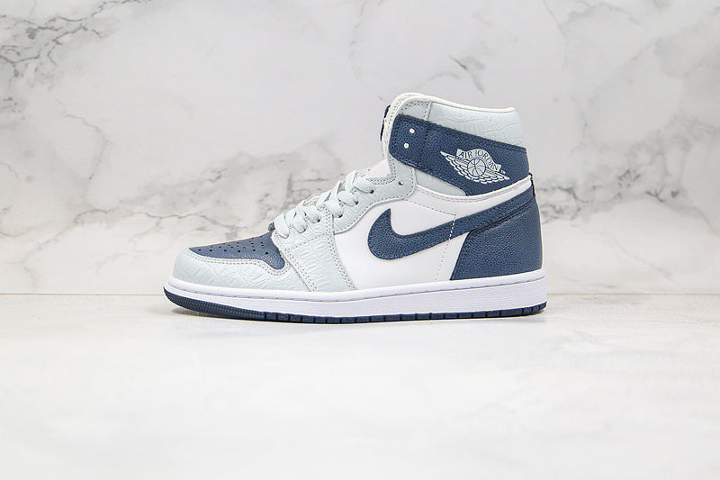 Nike Air Jordan 1 Retro Gray Navy Sneakers