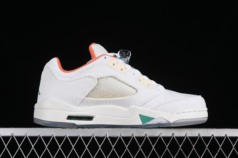 Nike Air Jordan 5 Low Golf NRG Lucky Good Sail Neptune Green White Sneakers