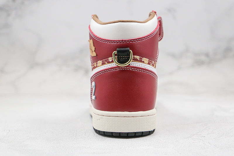 Nike Air Jordan 1 Retro High Dior Red Sneakers Joint Edition