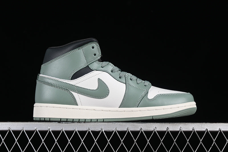 Nike Air Jordan 1 Mid Anthracite Jade Smoke Sail Legend Sneakers