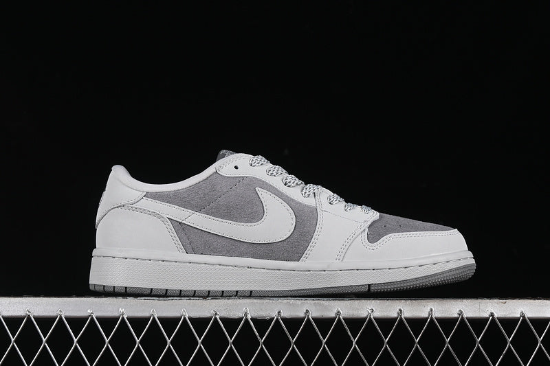 Travis Scott Fragment Design Nike Air Jordan 1 Low The North Face OG SP Grey Sneakers