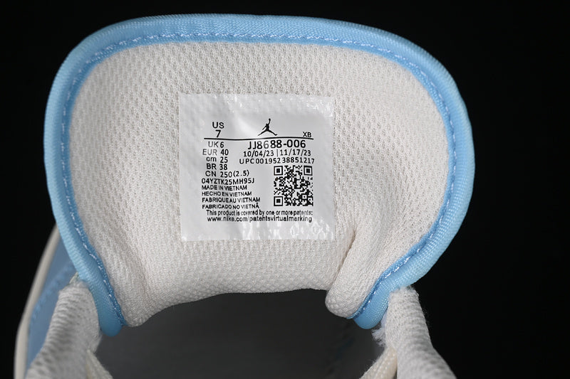 Nike Air Jordan 1 Low BAPE White Blue Sneakers