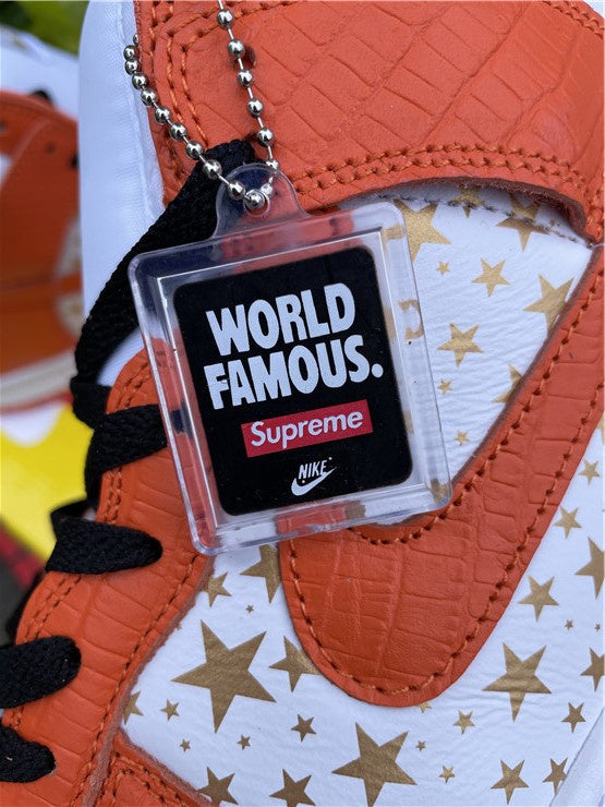 Nike SB Dunk High Stars Orange Sneakers