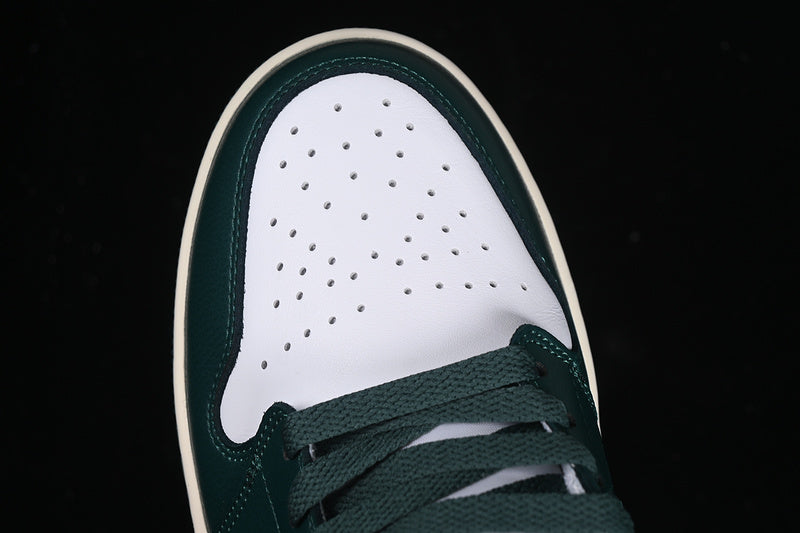 Nike Air Jordan 1 Mid White Sail Oxidized Green Sneakers