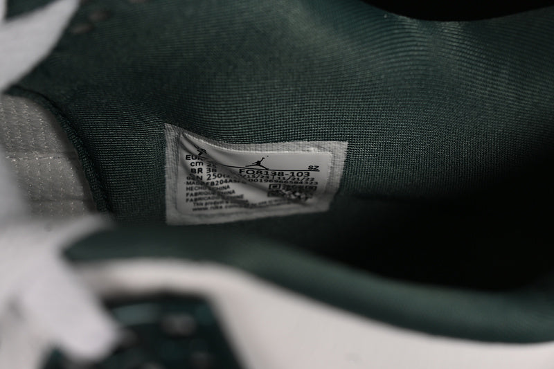 Nike Air Jordan 4 Retro Oxidized Green White Sneakers