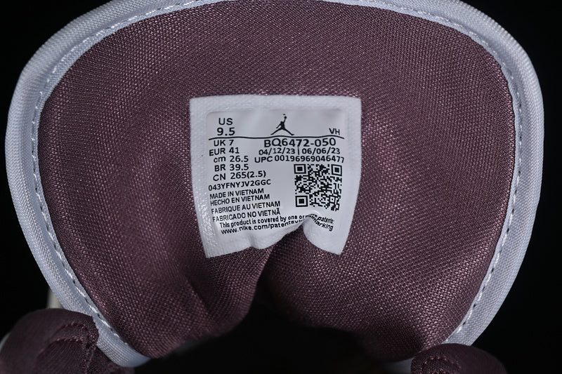 Nike Air Jordan 1 Mid Pure Platinum Sky J Mauve Sail Sneakers
