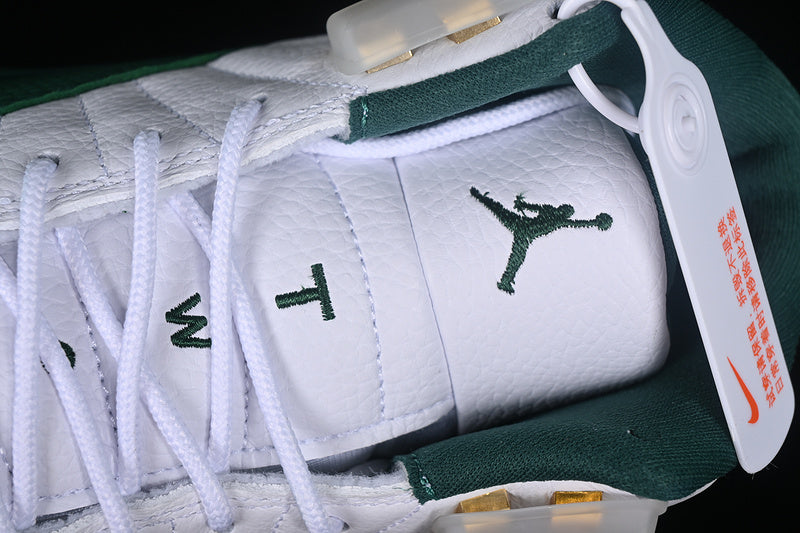 Nike Air Jordan 12 Retro Green White Sneakers