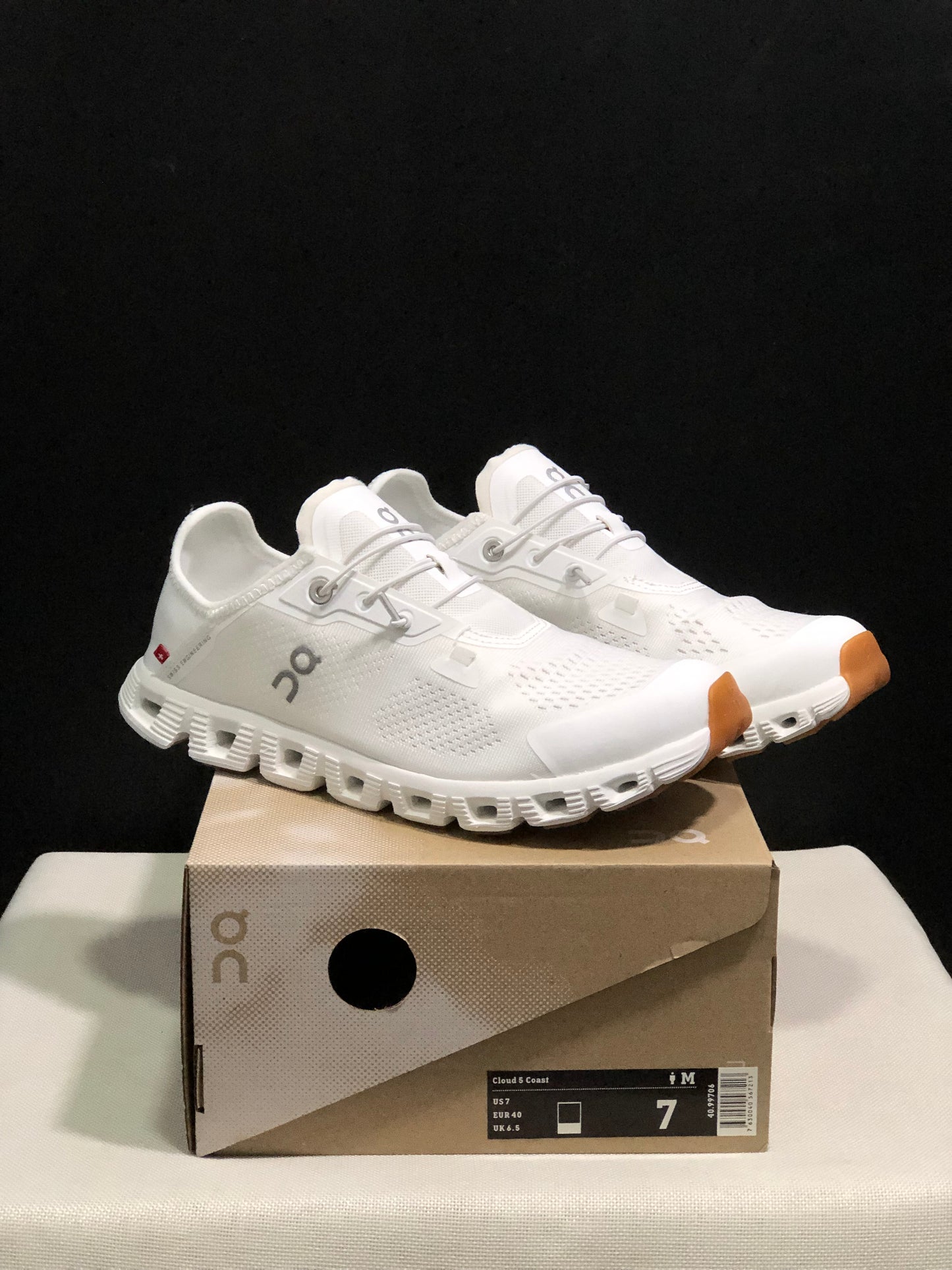 On Running Cloud 5 Coast Convenient And Breathable Running Shoes Pure White
