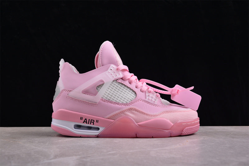 Nike Air Jordan 4 Retro White Pink Sneakers