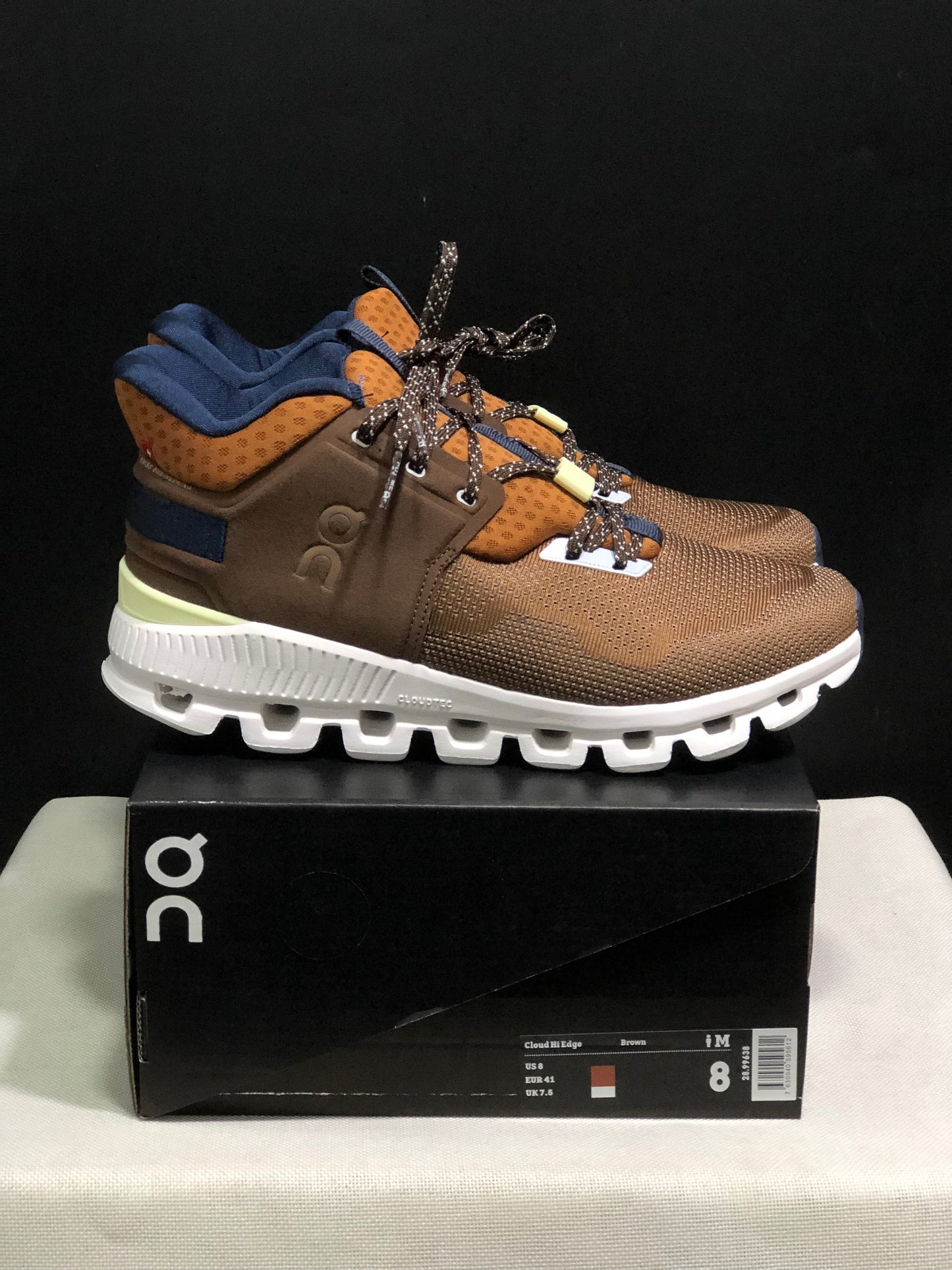 On Running Cloud Hi Edge Outdoor Training Running Shoes Dark Brown