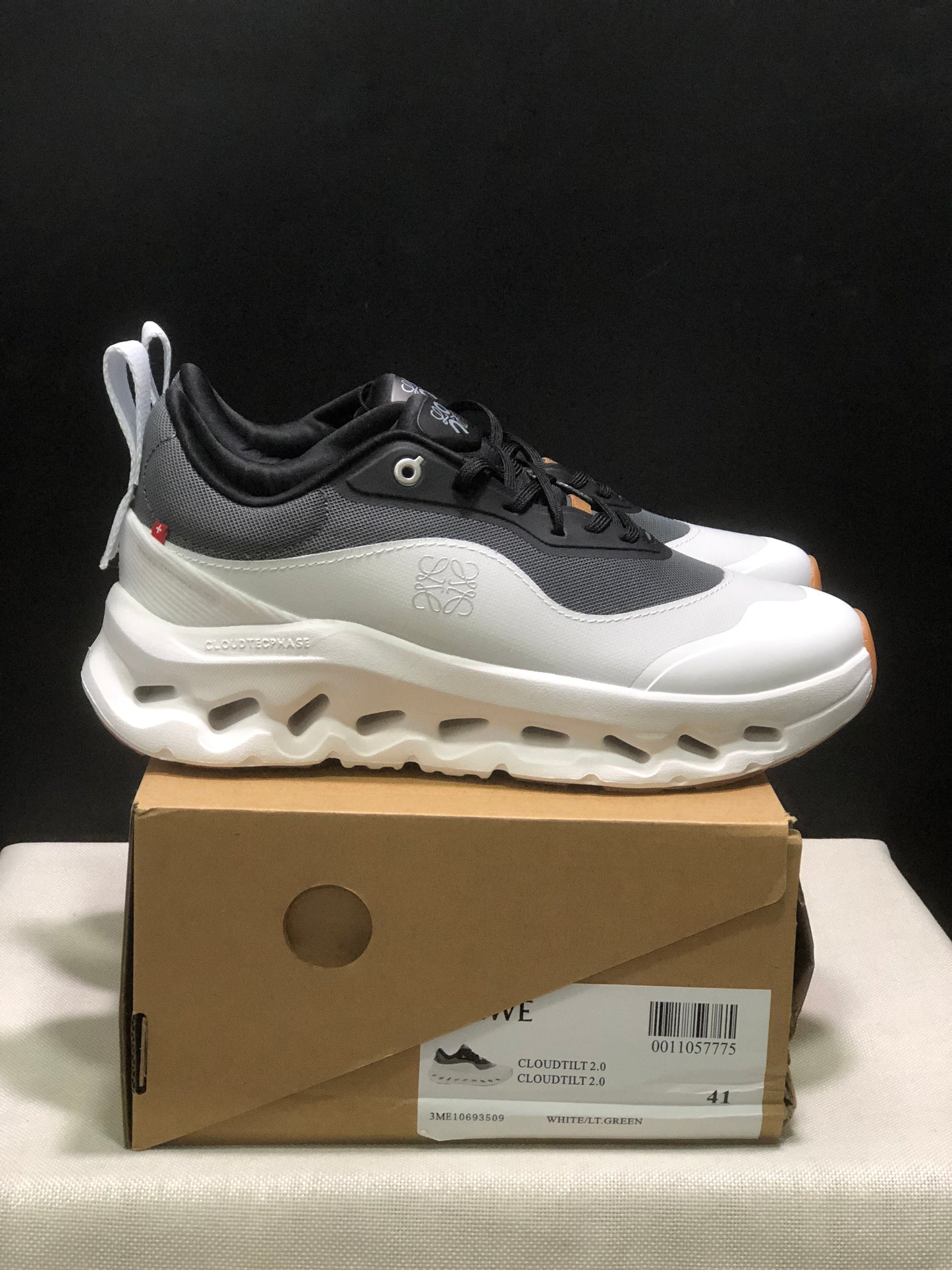 LOEWE x On Running Cloudtilt 2.0 Casual Sports Shoes Black/Ivory White