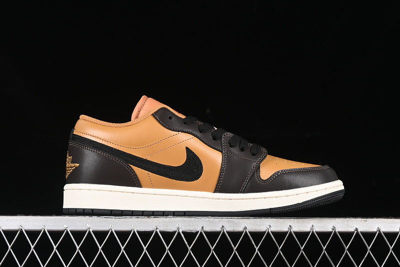 Nike Air Jordan 1 Low Baroque Brown Black Sneakers