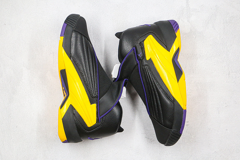 Nike Air Jordan Jumpman Swift Lakers Black Yellow Purple Sneakers