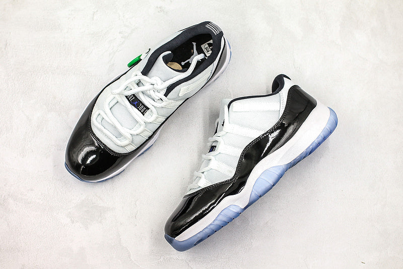 Nike Air Jordan 11 Retro Low Concord White Black Cool Sneakers
