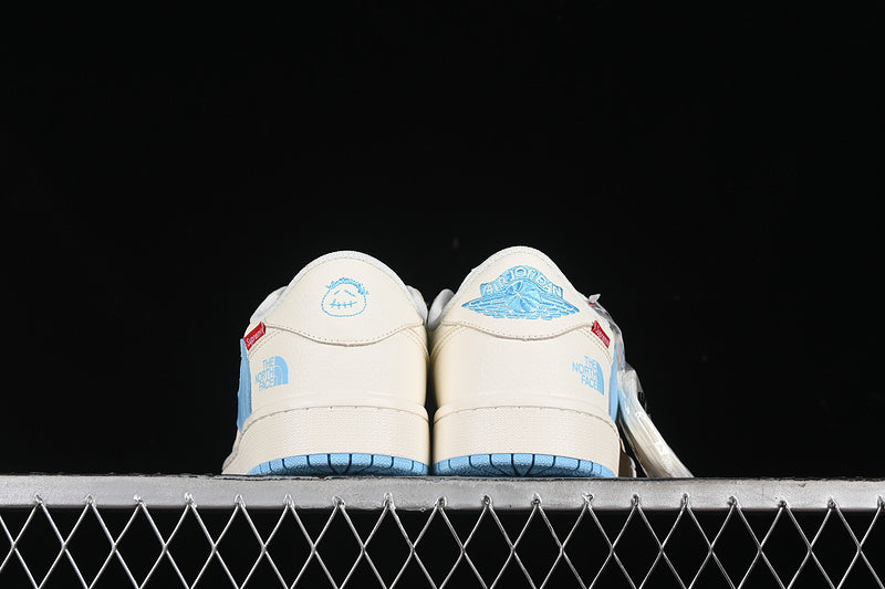 Travis Scott Fragment Design Nike Air Jordan 1 Low OG SP Sky Blue White Sneakers