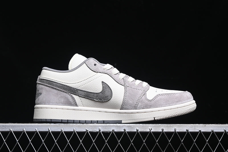 Nike Air Jordan 1 Low Grey White Casual Sneakers