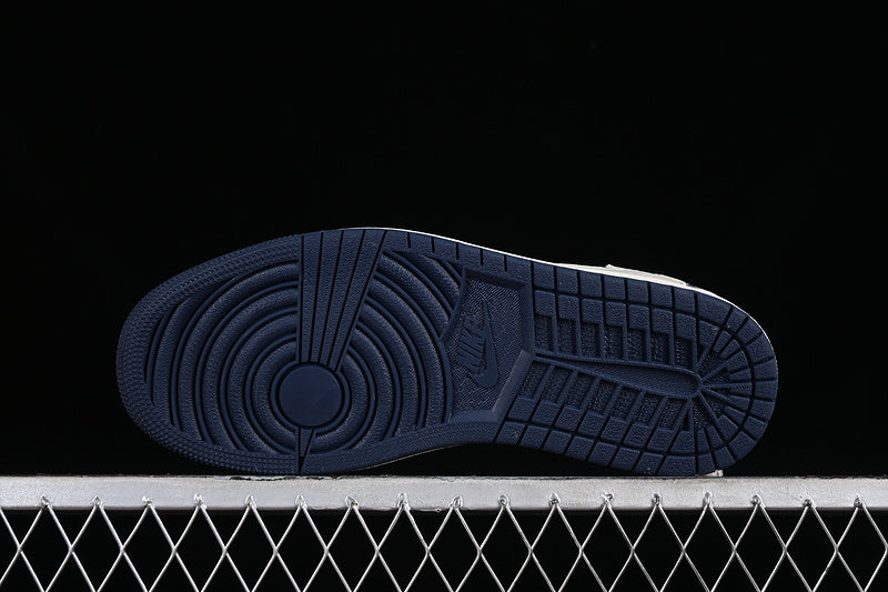 Nike Air Jordan 1 Low Travis Scott Fragment Design OG SP Louis Vuitton White Denim Blue Sneakers