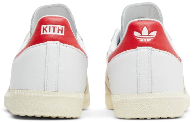 KITH Adidas Samba Classics Program-White Red GY2544 Shoes