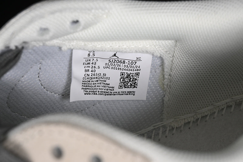 Nike Air Jordan 1 Low OG SP Travis Scott Fragment Design Grey Sole Cream Grey Sneakers