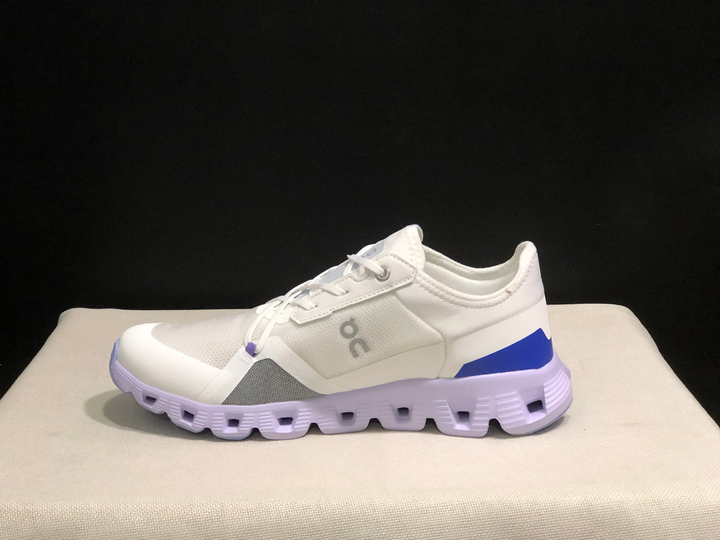 On Running Cloud X 3 AD Comfortable Wear-Resistant Training Shoes White/Light Purple