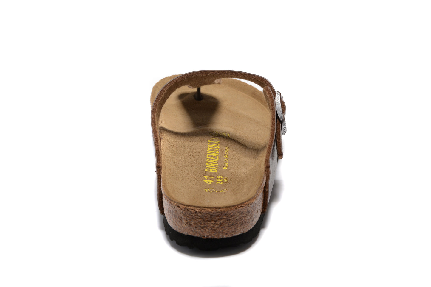 Birkenstock Gizeh Dark Brown Matte Flip Flops Leather Sandals