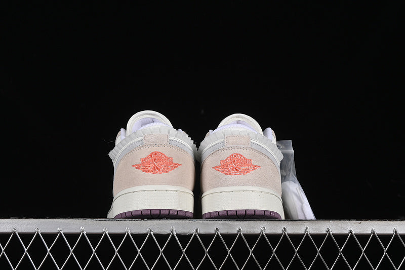 Nike Air Jordan 1 Low Purple sole White Pastel Grey Sneakers