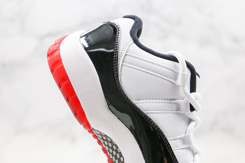 Nike Air Jordan 11 Retro Low GS Concord Bred White Red Black Sneakers