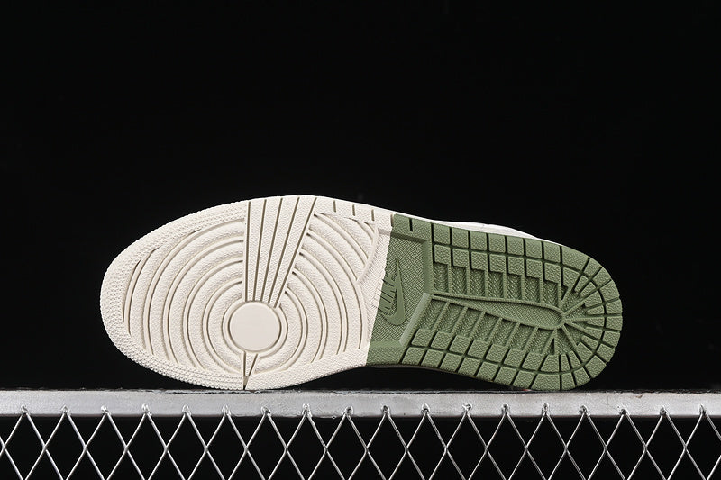Nike Air Jordan 1 Low Off-White STONE ISLAND White Green Sneakers