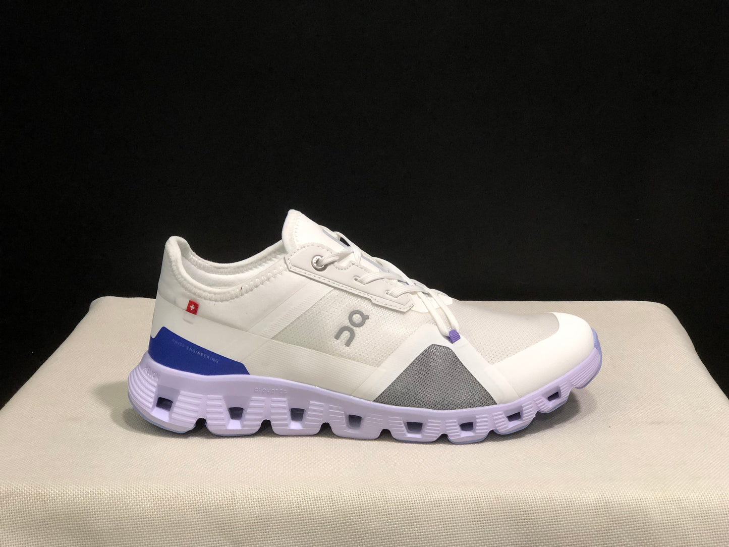 On Running Cloud X 3 AD Comfortable Wear-Resistant Training Shoes White/Light Purple