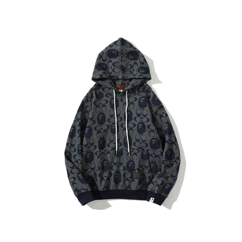 A Bathing Ape BAPE x COACH Co-Branded Hoodie Dark Blue