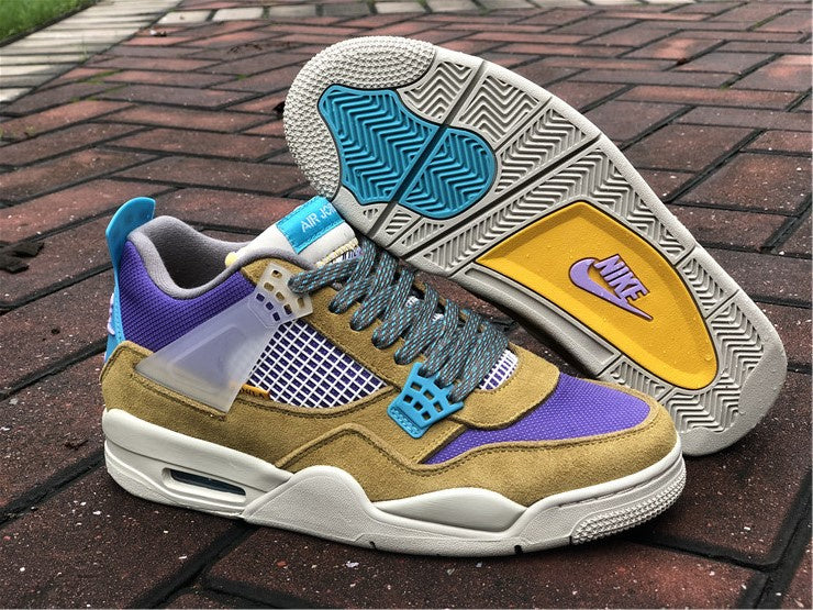 Nike Air Jordan 4 Retro SP 30th Anniversary Union Desert Moss Purple Sneakers