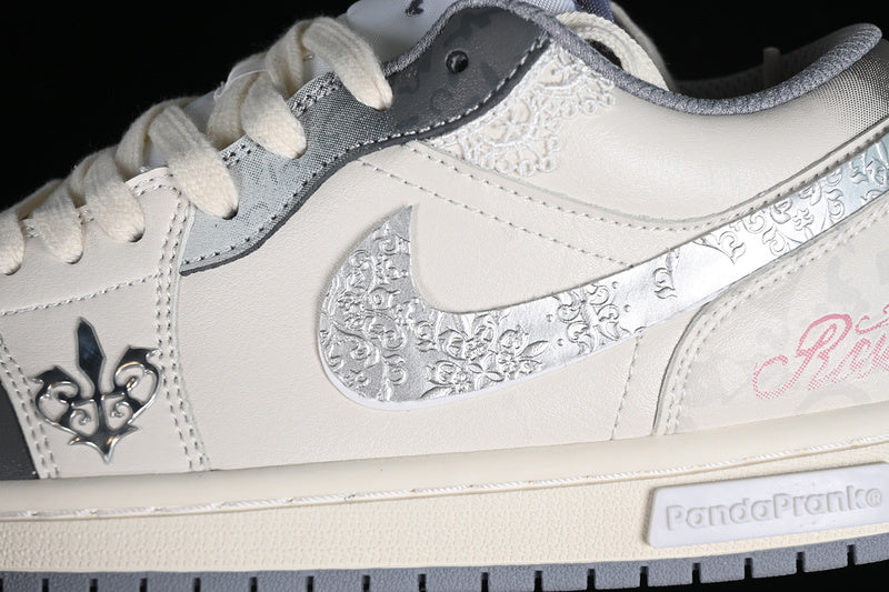 Nike Air Jordan 1 Low Vintage Grey Stealth White Sneakers