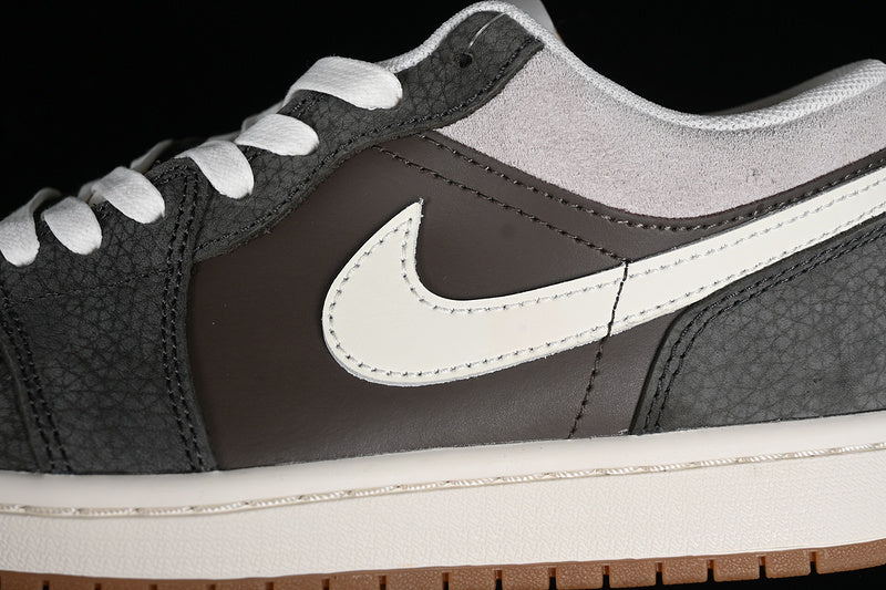 Nike Air Jordan 1 Low Snkrs Day Korea 2023 Brown Sole White Grey Sneakers