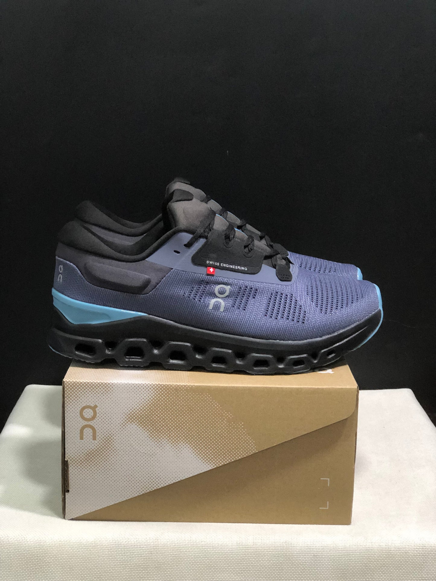 On Running Cloudstratus 3 Anti-Slip Running Shoes Dark Blue/Black