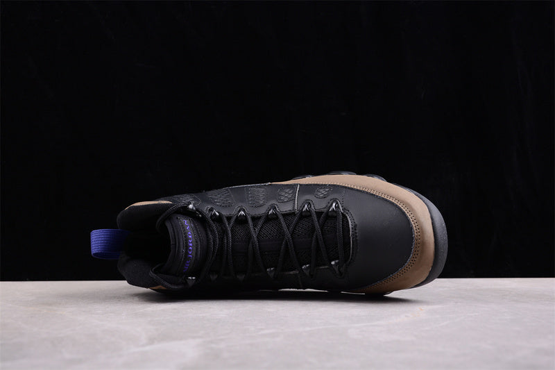 Nike Air Jordan 9 Retro Light Olive Black Brown Sneakers