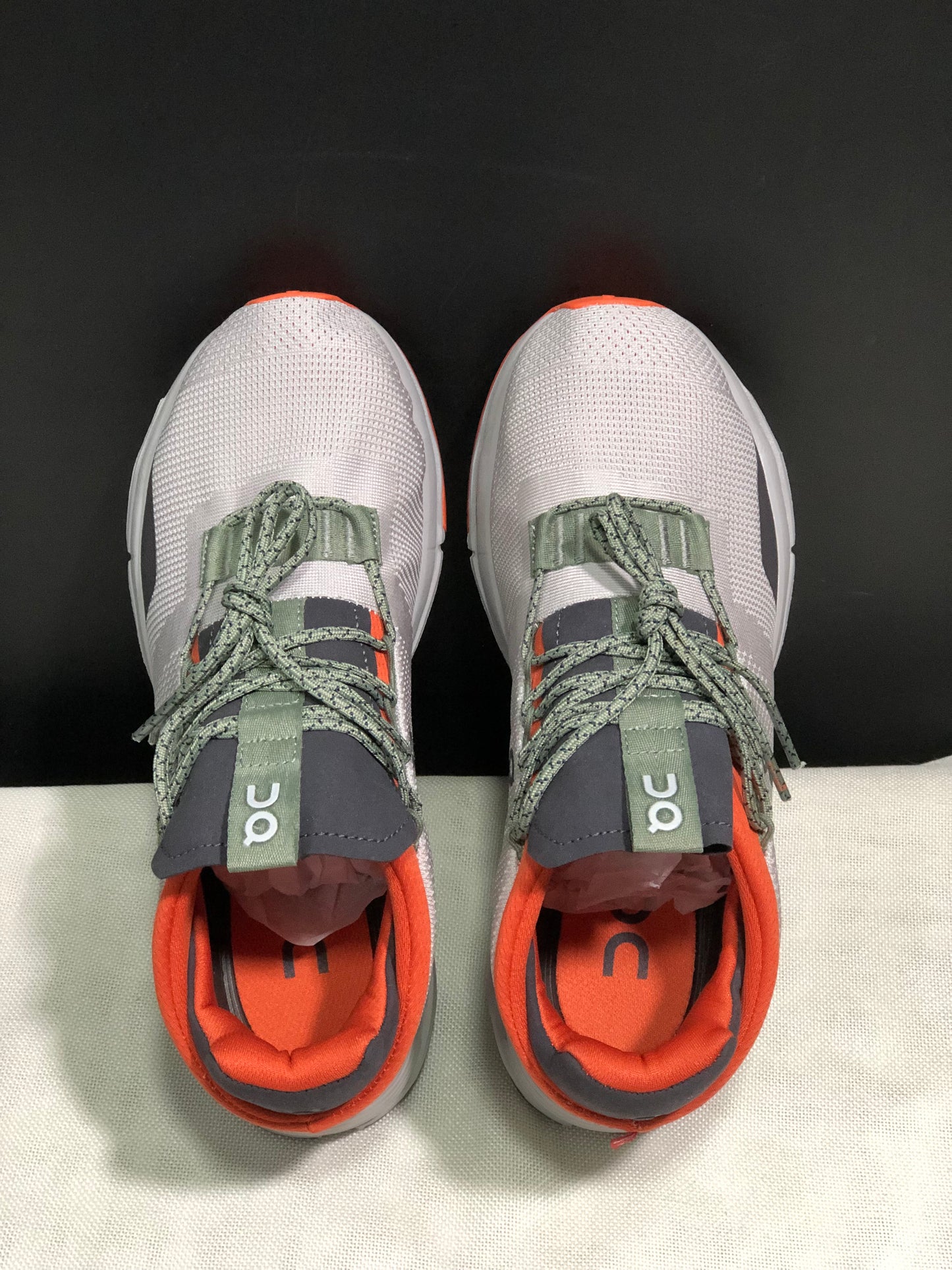 On Running Cloudnova Lightweight Sports Casual Shoes Silver/Orange
