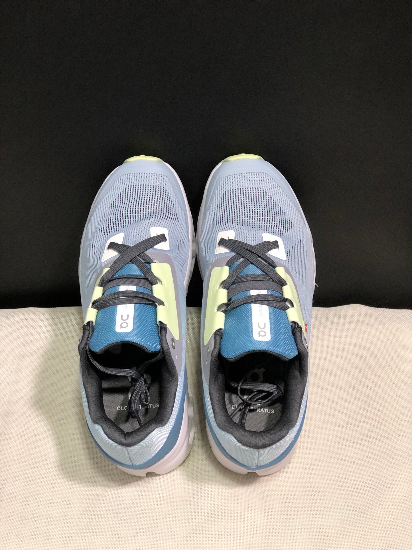 On Running Cloudstratus Breathable Support Running Shoes Grayish Blue