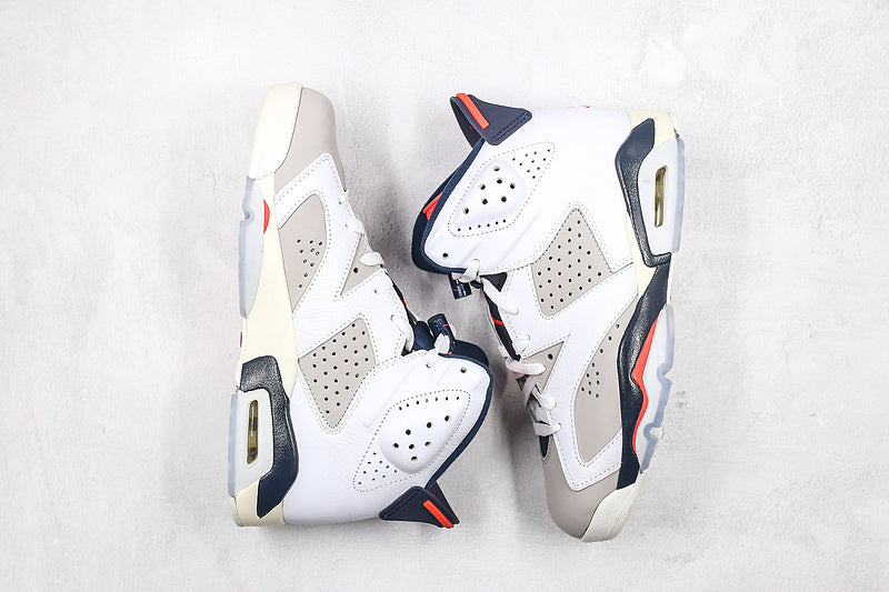 Nike Air Jordan 6 Retro Tinker 2018 White Gray Infrared Sneakers