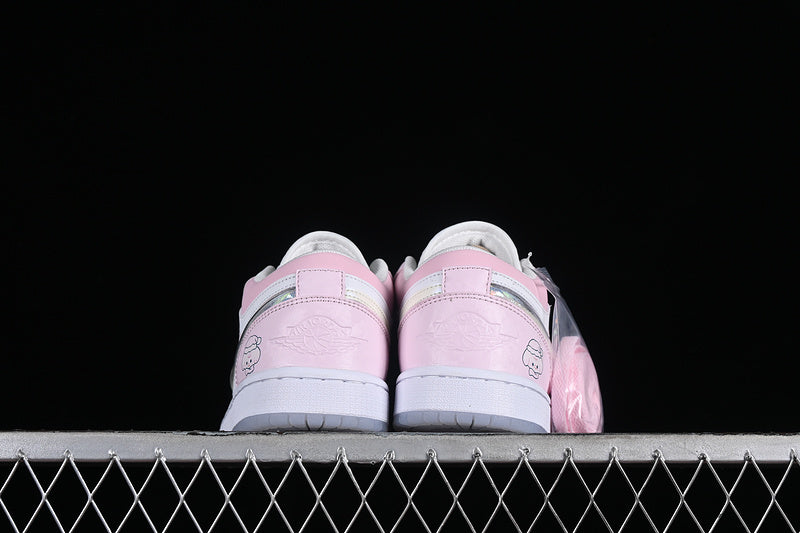 Nike Air Jordan 1 Low SE GS White Ice Blue Summit Pink Sneakers
