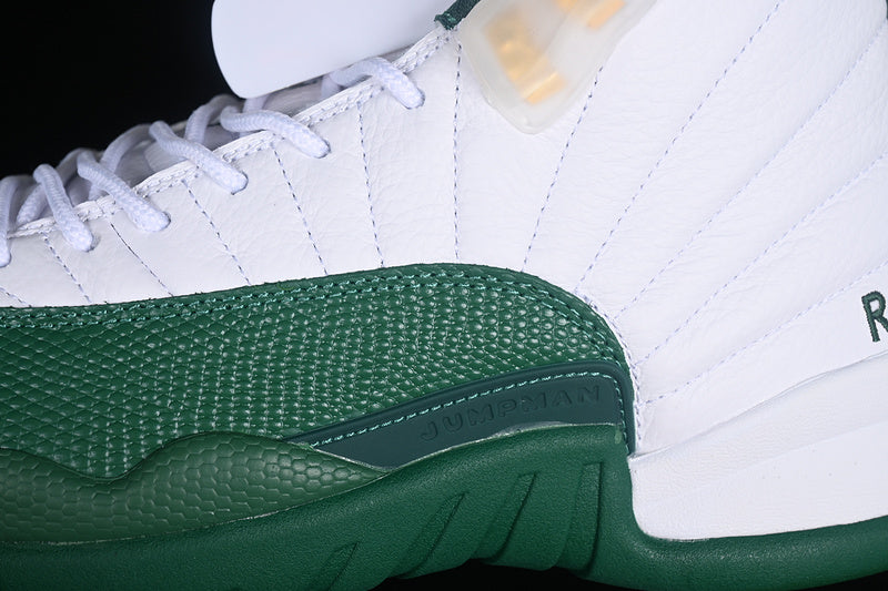 Nike Air Jordan 12 Retro Green White Sneakers