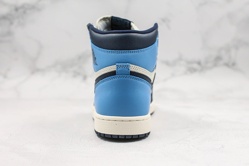 Nike Air Jordan 1 Retro High-Top Obsidian UNC 2019 Blue Sneakers