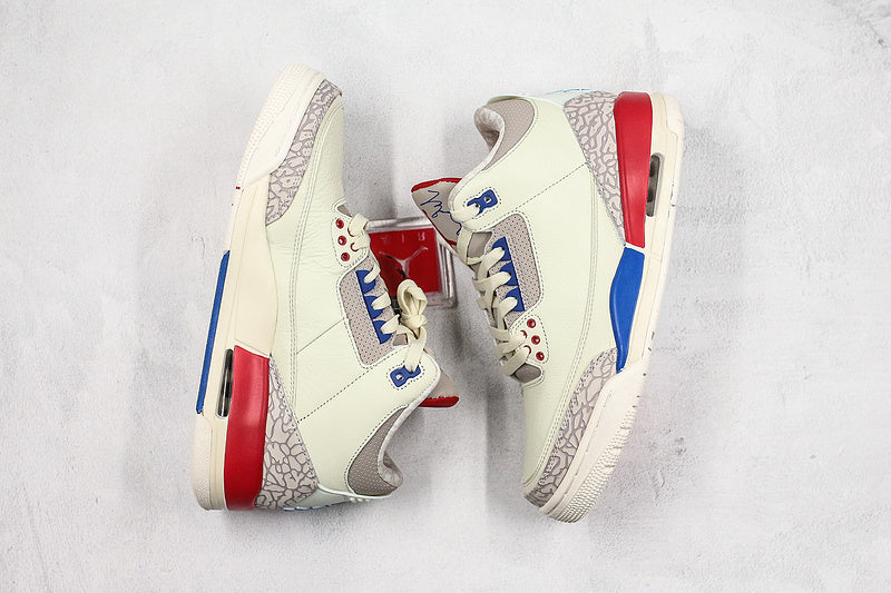 Nike Air Jordan 3 Retro International Flight 2018 White Multicolor Sneakers