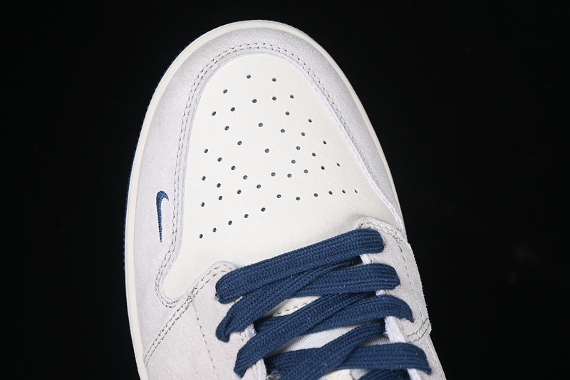 Nike Air Jordan 1 Low White Grey Blue Sneakers
