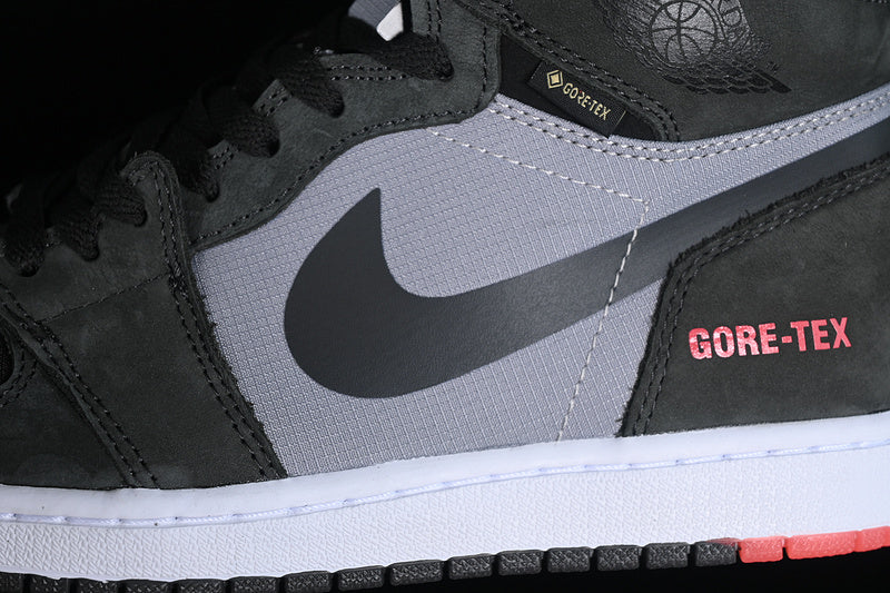 Nike Air Jordan 1 High Gore Tex Cement Grey Dark Charcoal Black Sneakers